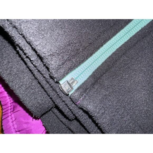 The North Face Full Zip Fleece Explorer Jacket Girls L 14/16 Purple Black READ - Picture 15 of 15